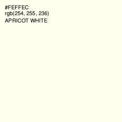 #FEFFEC - Apricot White Color Image